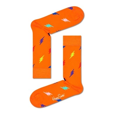 Happy Socks Tagessocke Crew Lightning Sock orange - 1 Paar